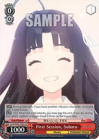 First Session Subaru (Girls Band Cry Premium Booster)