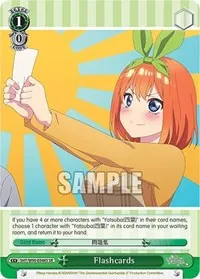 Flashcards SR (The Quintessential Quintuplets 2) — Weiss Schwarz Card Value
