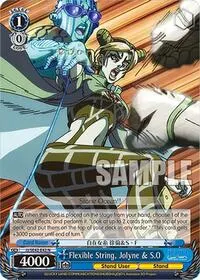 Flexible String Jolyne and SO (JoJo's Bizarre Adventure: Stone Ocean Premium Booster)