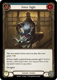 Force Sight Blue (Arcane Rising) — Flesh & Blood TCG Card Value
