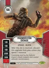 Fragmentation Grenade (Legacies) — Star Wars Destiny Card Value