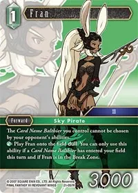 Fran (Beyond Destiny) — Final Fantasy TCG Card Value
