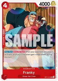 Franky (A Fist of Divine Speed) — One Piece Card Game Card Value