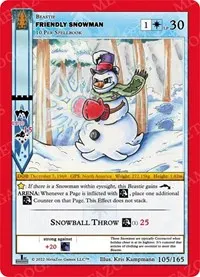 Friendly Snowman (Wilderness: First Edition)