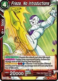 Frieza No Introductions (Universal Onslaught Pre-Release Cards) — Dragon Ball Super CCG Card Value