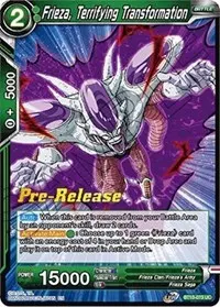 Frieza Terrifying Transformation (Rise of the Unison Warrior Pre-Release Cards)