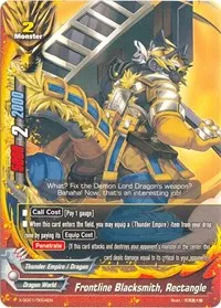 Frontline Blacksmith Rectangle (X-SD01: Demon Lord Dragon of Tempest) — Future Card BuddyFight Card Value