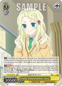 Fully Determined Lucy SR (Ayakashi Triangle) — Weiss Schwarz Card Value