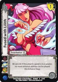 Fused with Lilith (Street Fighter vs. Darkstalkers)