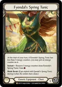Fyendals Spring Tunic (Crucible of War) — Flesh & Blood TCG Card Value