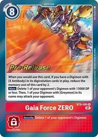 Gaia Force ZERO (X Record Pre-Release Cards)