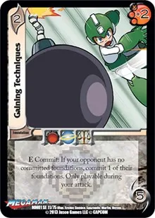 Gaining Techniques (Mega Man: Collector's Tins) — UniVersus Card Value