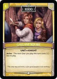 Gallant Squire (Ascension) — Argent Saga TCG Card Value