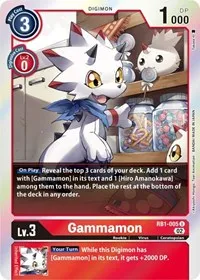 Gammamon RB1 005 (Resurgence Booster) — Digimon Card Game Card Value