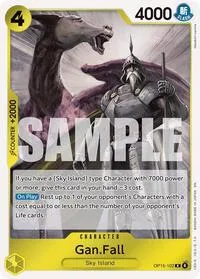 GanFall (Adventure on Kami's Island) — One Piece Card Game Card Value