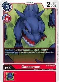 Gaossmon (Battle of Omni) — Digimon Card Game Card Value