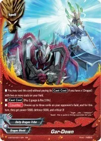 Gar Down (True Awakening of Deities) — Future Card BuddyFight Card Value