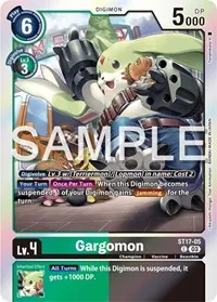 Gargomon (Starter Deck 17: Double Typhoon Advanced Deck Set) — Digimon Card Game Card Value