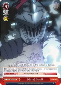 Gate Scroll (Goblin Slayer) — Weiss Schwarz Card Value