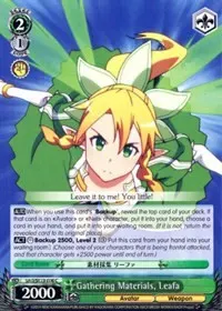 Gathering Materials Leafa (Sword Art Online II)