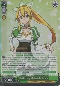 Gathering Materials Leafa Parallel Foil (Sword Art Online II)