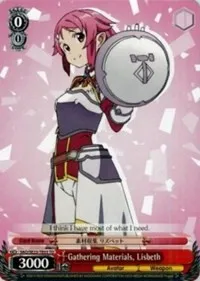 Gathering Materials Lisbeth (Sword Art Online II) — Weiss Schwarz Card Value