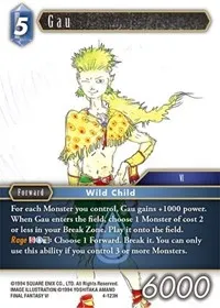 Gau (Opus IV) — Final Fantasy TCG Card Value
