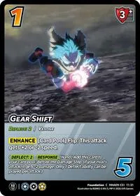 Gear Shift (Challenger Series: My Hero Academia - Final Battle) — UniVersus Card Value