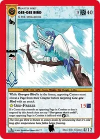 Gee Gee Bird (Cryptid Nation: First Edition Tribal Theme Decks)