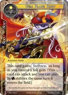 Gem Blade Ruby (Reiya Cluster Starter Deck)