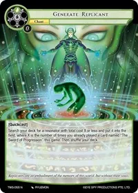 Generate Replicant (The War of the Suns) — Force of Will Card Value