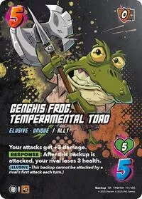 Genghis Frog Temperamental Toad (Teenage Mutant Ninja Turtles) — UniVersus Card Value