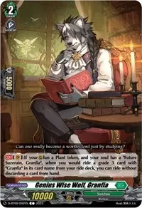 Genius Wise Wolf Granfia (D-BT09: Dragontree Invasion) — Cardfight Vanguard Card Value