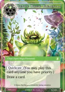 Gentle Breeze Elemental (Reiya Cluster Starter Deck)