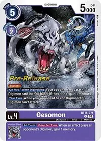 Gesomon (Exceed Apocalypse Pre-Release Cards)
