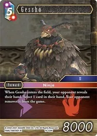 Gessho (Opus XIV: Crystal Abyss) — Final Fantasy TCG Card Value
