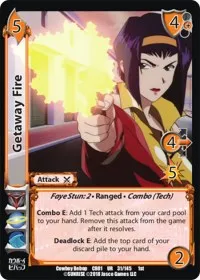 Getaway Fire (Cowboy Bebop) — UniVersus Card Value