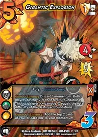 Gigantic Explosion Provisional Showdown 3 (UniVersus: My Hero Academia Promo Cards)