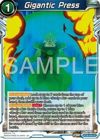 Gigantic Press (Ultimate Advent) — Dragon Ball Super CCG Card Value