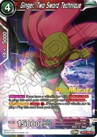 Ginger Two Sword Technique (Wild Resurgence Pre-Release Cards)