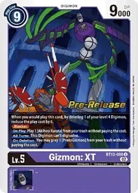 Gizmon XT (Versus Royal Knights Pre-Release Cards)