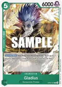 Gladius (Awakening of the New Era: 1st Anniversary Tournament Cards) — One Piece Card Game Card Value