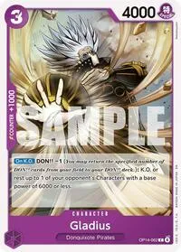 Gladius (The Azure Sea's Seven) — One Piece Card Game Card Value