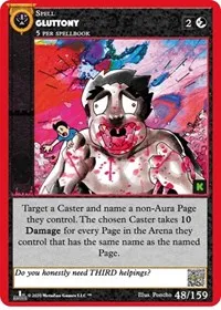 Gluttony (Cryptid Nation: Kickstarter Edition) — MetaZoo Card Value