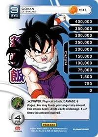 Gohan Determined Rainbow Parallel Foil (Panini: Set 1)