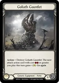 Goliath Gauntlet (Welcome to Rathe) — Flesh & Blood TCG Card Value