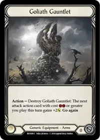 Goliath Gauntlet (Hero Deck: Bravo) — Flesh & Blood TCG Card Value