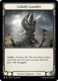 Goliath Gauntlet (Mastery Pack Guardian) — Flesh & Blood TCG Card Value