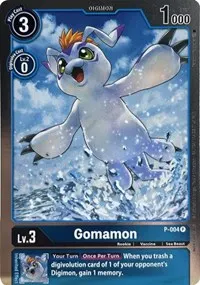 Gomamon P 004 (Digimon Promotion Cards)