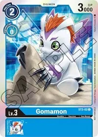 Gomamon ST2 02 Event Pack 1 (Starter Deck 02: Cocytus Blue)